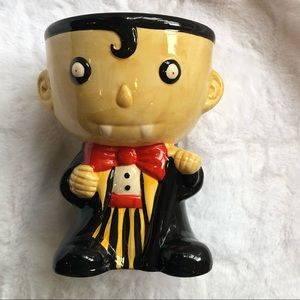 Ceramic Vampire Halloween Candy Dish